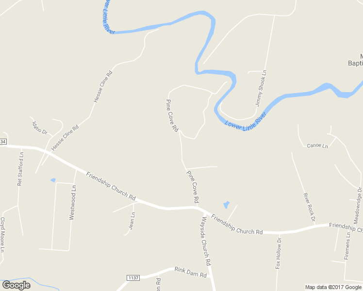 map of restaurants, bars, coffee shops, grocery stores, and more near Pine Cove Road in Alexander County