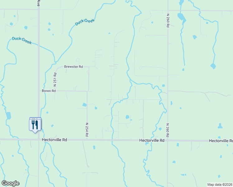 map of restaurants, bars, coffee shops, grocery stores, and more near 625 North 256 Road in Mounds