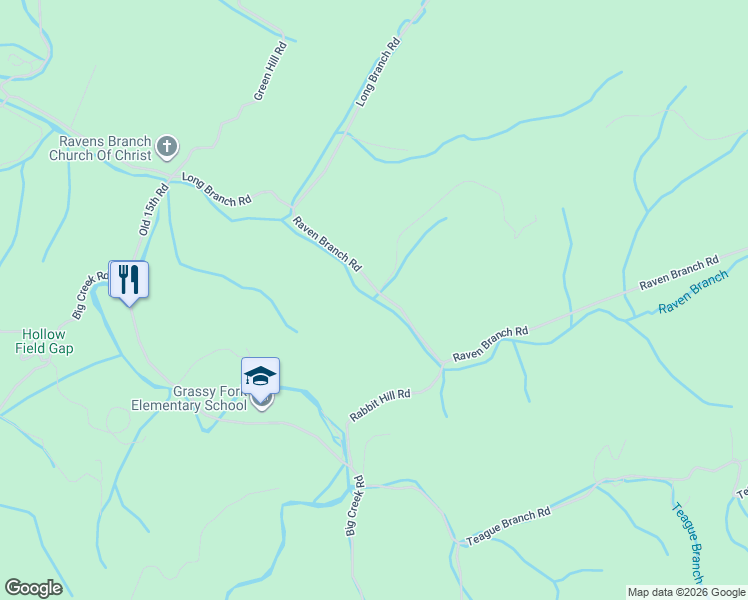 map of restaurants, bars, coffee shops, grocery stores, and more near 4400-4598 Raven Branch Road in Del Rio