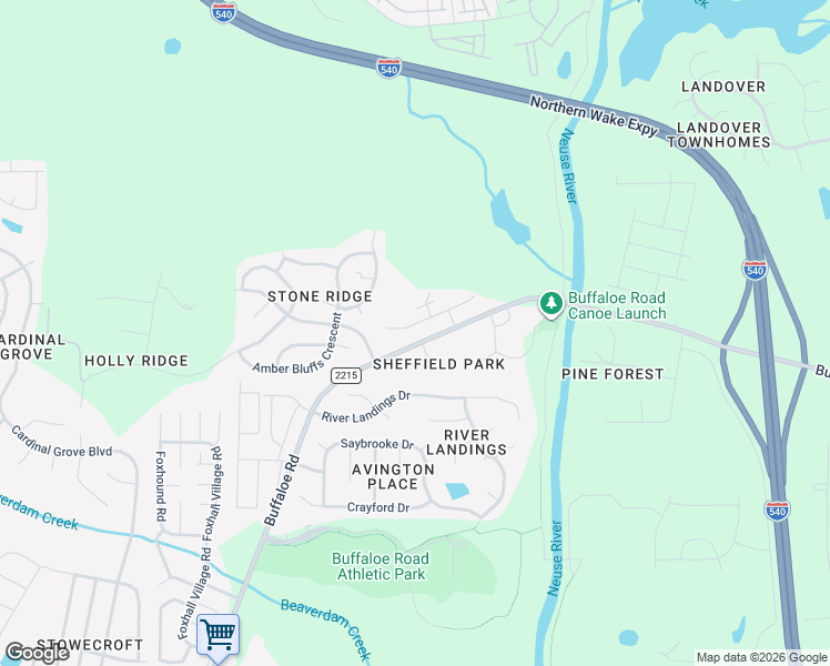 map of restaurants, bars, coffee shops, grocery stores, and more near 4912 Vallery Place in Raleigh