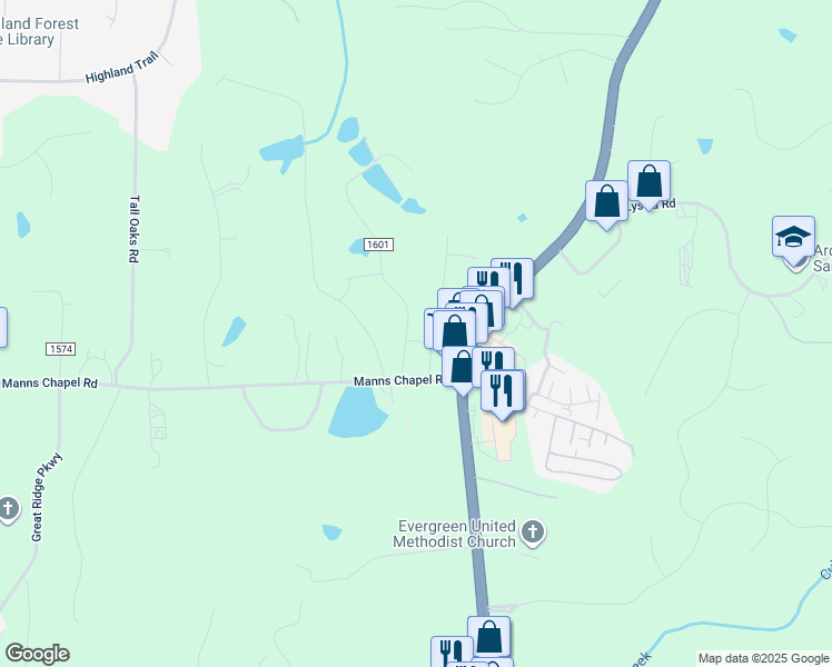 map of restaurants, bars, coffee shops, grocery stores, and more near 79 Cedar Terrace Road in Chapel Hill