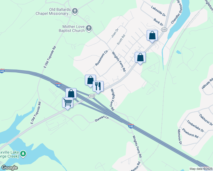 map of restaurants, bars, coffee shops, grocery stores, and more near 1837 Meadowland Lane in Louisville