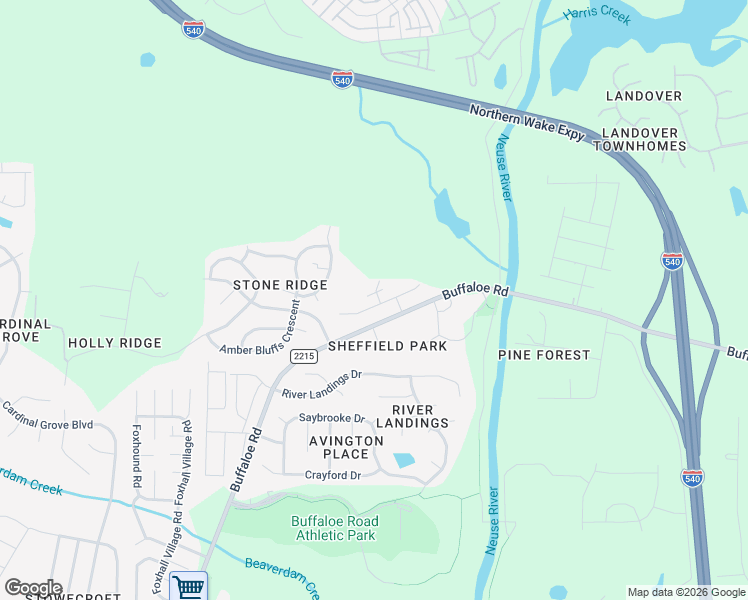 map of restaurants, bars, coffee shops, grocery stores, and more near 5125 Crowheart Lane in Raleigh
