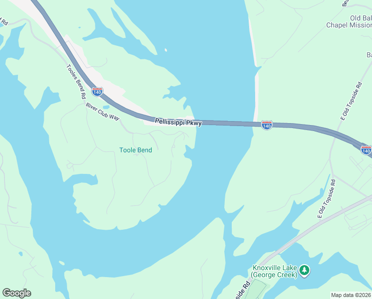 map of restaurants, bars, coffee shops, grocery stores, and more near 8501 River Club Way in Knoxville