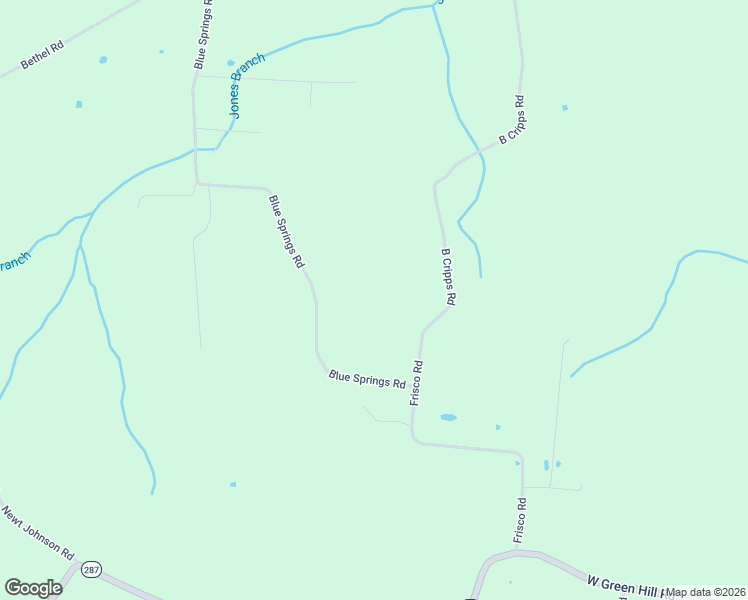 map of restaurants, bars, coffee shops, grocery stores, and more near 5117 Blue Springs Road in Smithville