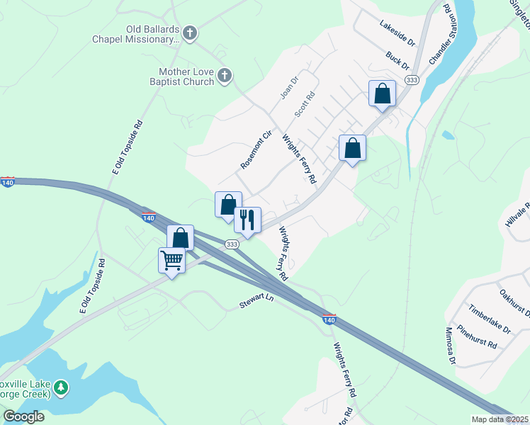 map of restaurants, bars, coffee shops, grocery stores, and more near 1837 Meadowland Lane in Louisville