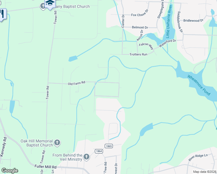 map of restaurants, bars, coffee shops, grocery stores, and more near 7449 Old Farm Road in Thomasville