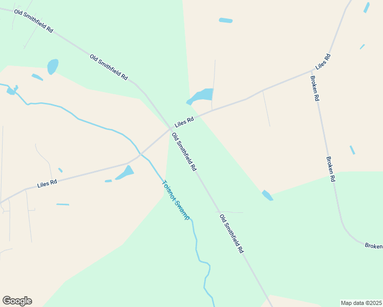 map of restaurants, bars, coffee shops, grocery stores, and more near 7499 Old Smithfield Road in Bailey