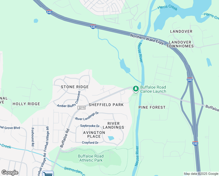 map of restaurants, bars, coffee shops, grocery stores, and more near 6607 Pathfinder Way in Raleigh