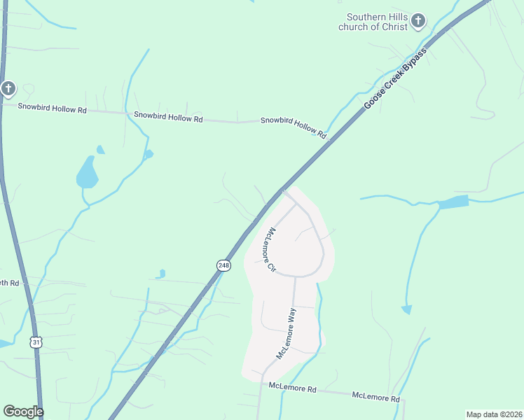 map of restaurants, bars, coffee shops, grocery stores, and more near 2996 McLemore Circle in Franklin