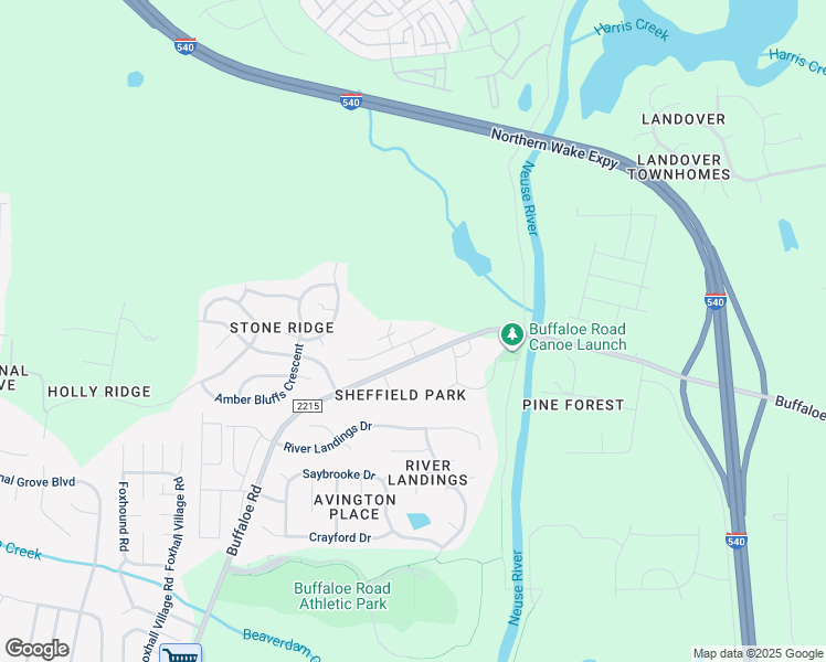 map of restaurants, bars, coffee shops, grocery stores, and more near 6607 Pathfinder Way in Raleigh