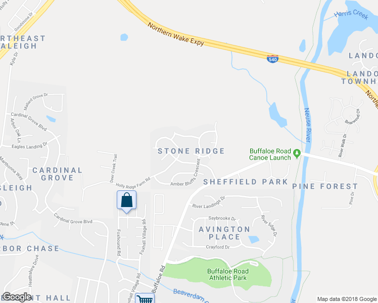 map of restaurants, bars, coffee shops, grocery stores, and more near 6201 Sparkling Brook Drive in Raleigh
