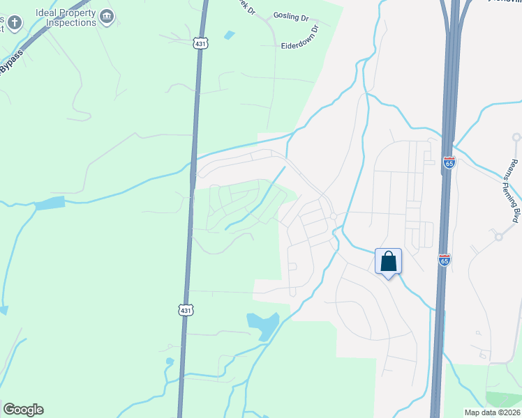 map of restaurants, bars, coffee shops, grocery stores, and more near 636 Streamside Lane in Franklin