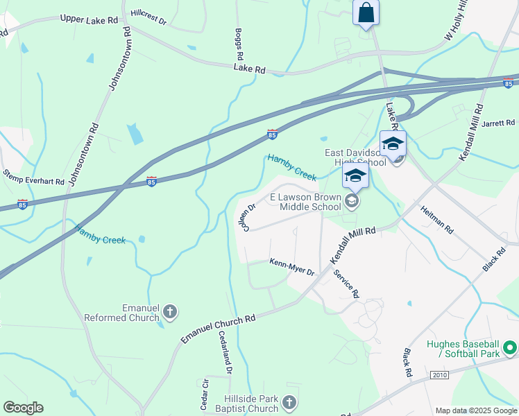 map of restaurants, bars, coffee shops, grocery stores, and more near 470 Colleen Drive in Thomasville