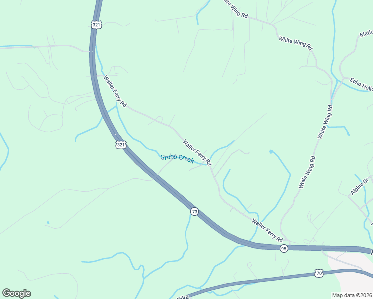 map of restaurants, bars, coffee shops, grocery stores, and more near 3919 Waller Ferry Road in Lenoir City