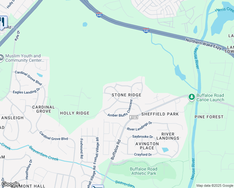 map of restaurants, bars, coffee shops, grocery stores, and more near 5213 Holly Ridge Farm Road in Raleigh