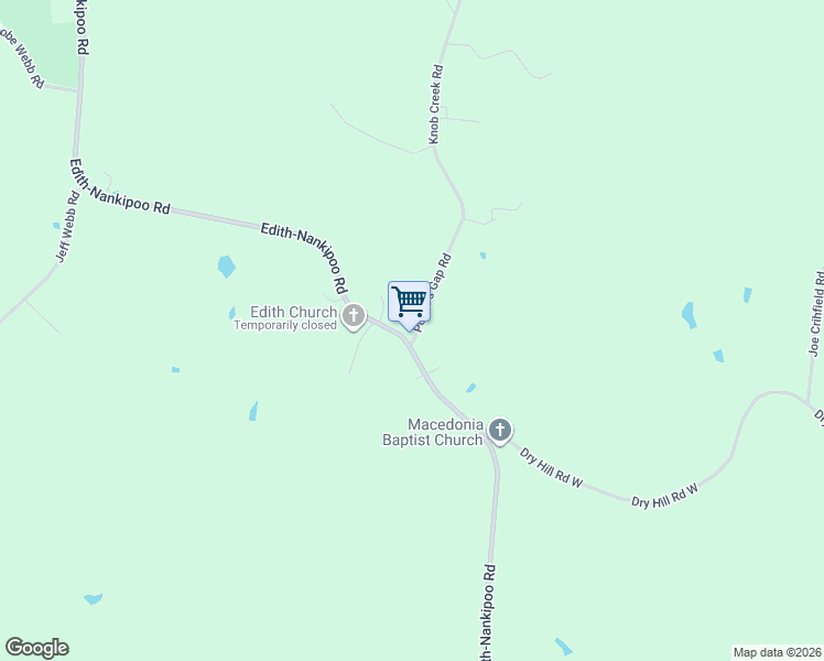 map of restaurants, bars, coffee shops, grocery stores, and more near 7250 Edith-Nankipoo Road in Ripley