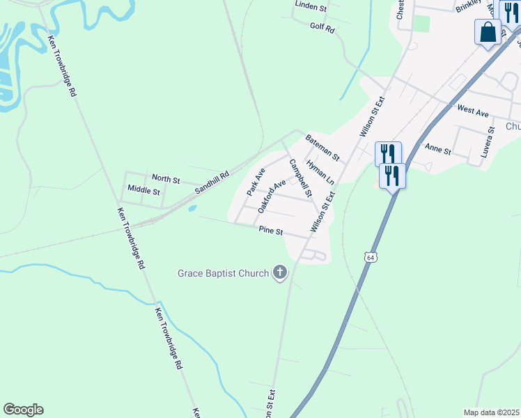 map of restaurants, bars, coffee shops, grocery stores, and more near 301 Oakford Avenue in Plymouth