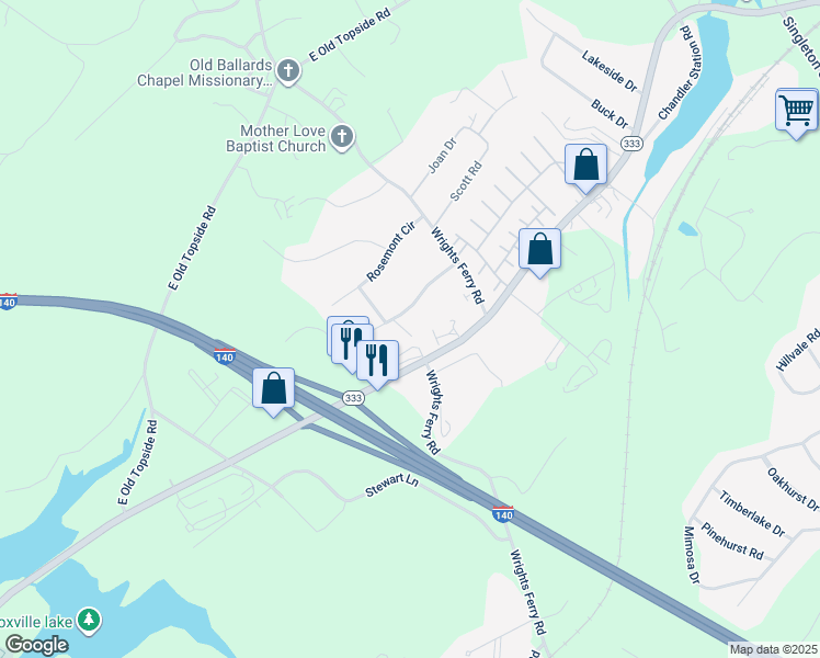 map of restaurants, bars, coffee shops, grocery stores, and more near 1837 Meadowland Lane in Louisville