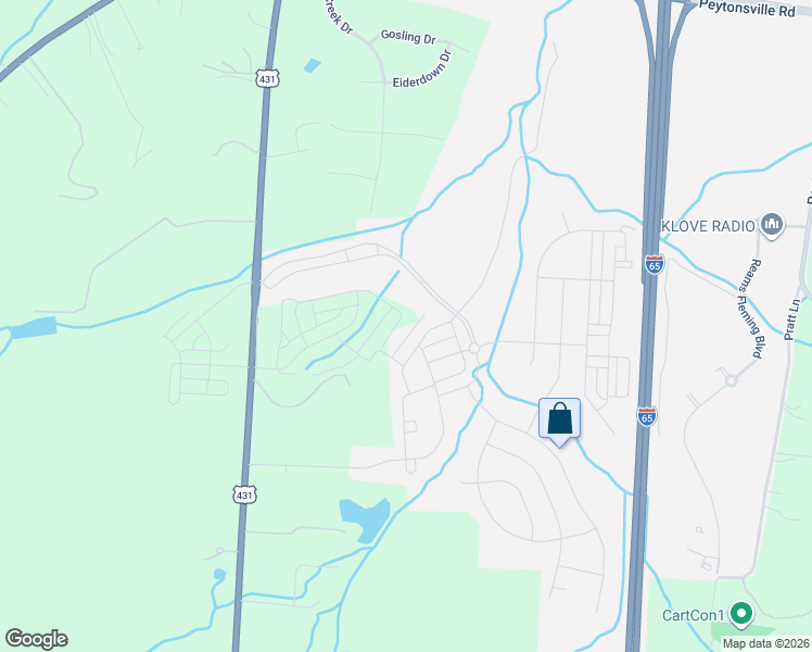 map of restaurants, bars, coffee shops, grocery stores, and more near 636 Streamside Lane in Franklin