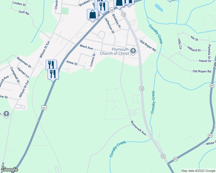 map of restaurants, bars, coffee shops, grocery stores, and more near in Plymouth