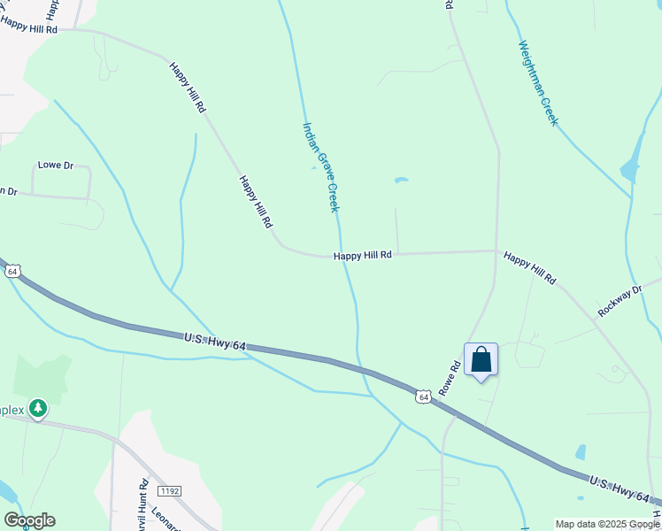 map of restaurants, bars, coffee shops, grocery stores, and more near 2217 Happy Hill Road in Lexington