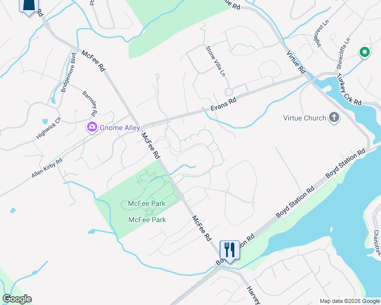 map of restaurants, bars, coffee shops, grocery stores, and more near 919 Pryse Farm Boulevard in Farragut