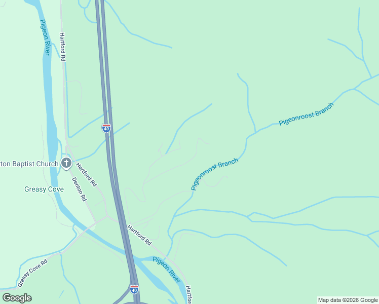 map of restaurants, bars, coffee shops, grocery stores, and more near 244 Ridge Walk Road in Cosby