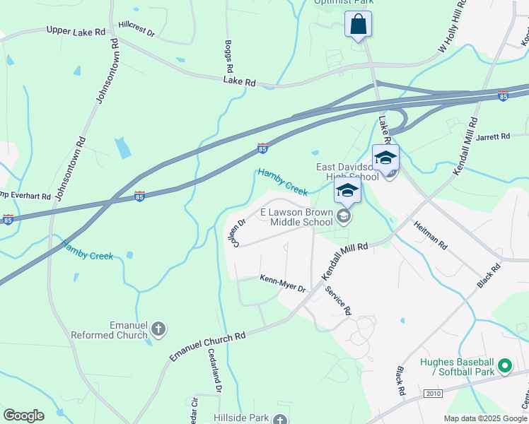 map of restaurants, bars, coffee shops, grocery stores, and more near 560 Colleen Drive in Thomasville