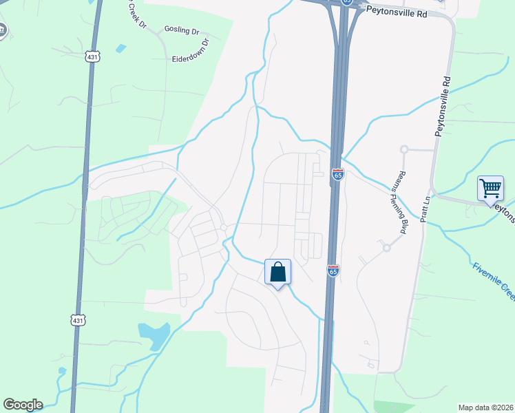 map of restaurants, bars, coffee shops, grocery stores, and more near 3005 Ledgebrook Drive in Franklin