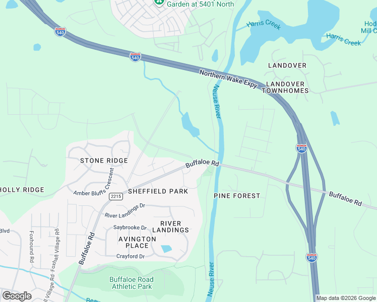 map of restaurants, bars, coffee shops, grocery stores, and more near 4916 Elizabeth Drive in Raleigh