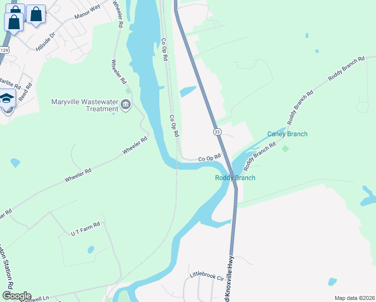 map of restaurants, bars, coffee shops, grocery stores, and more near 4434 Co Op Road in Rockford