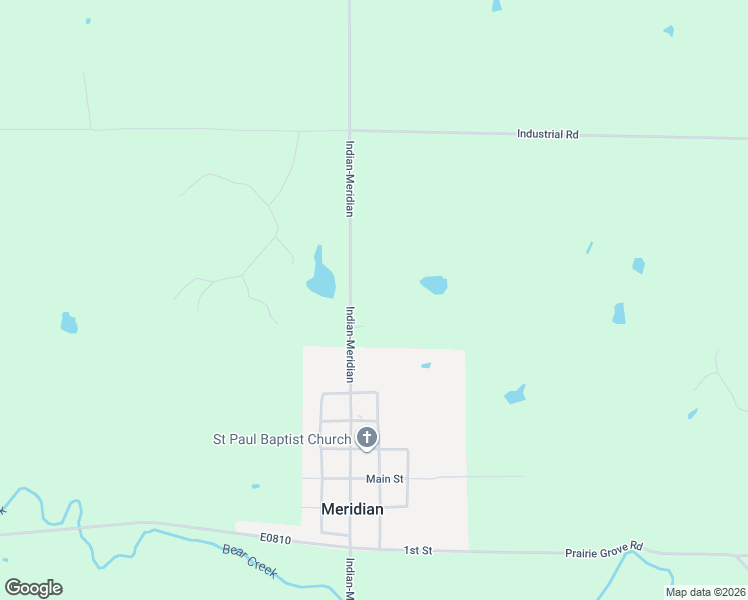 map of restaurants, bars, coffee shops, grocery stores, and more near 2862 South Indian Meridian Road in Meridian