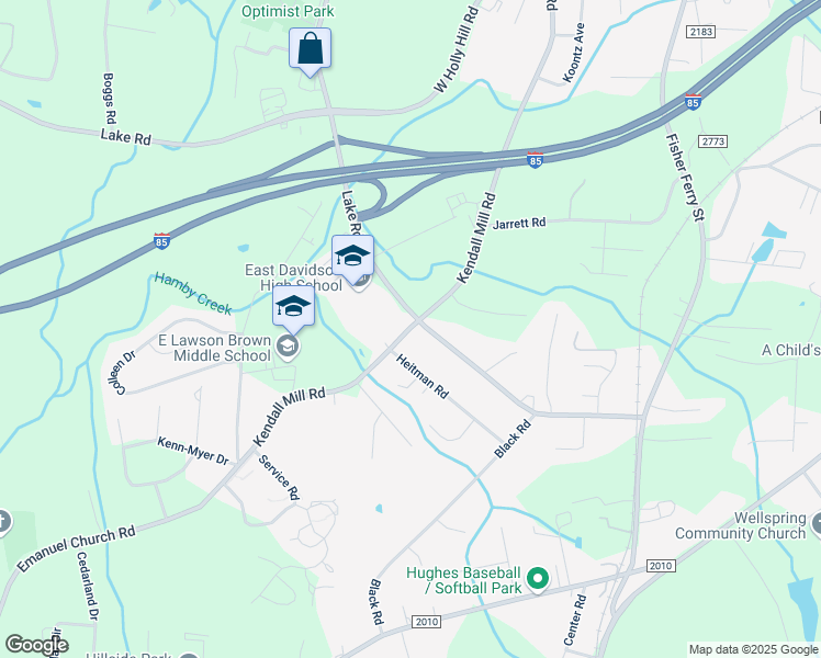 map of restaurants, bars, coffee shops, grocery stores, and more near State Road 2060 in Thomasville