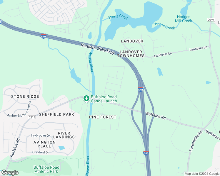 map of restaurants, bars, coffee shops, grocery stores, and more near 6913 Point Bar Place in Wake County