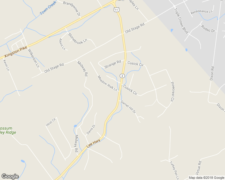map of restaurants, bars, coffee shops, grocery stores, and more near 257 Meadow Walk Lane in Lenoir City
