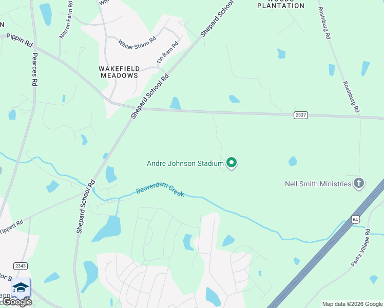 map of restaurants, bars, coffee shops, grocery stores, and more near 9820 Debnam Road in Zebulon