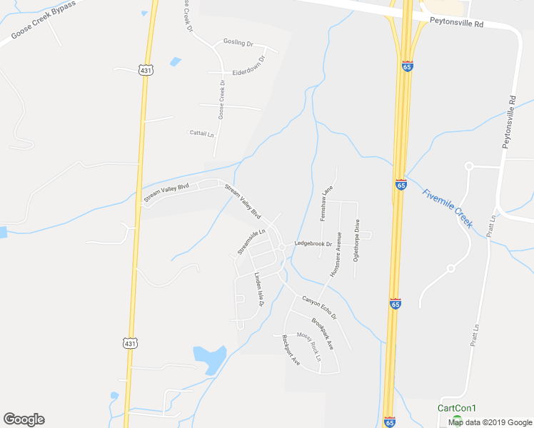 map of restaurants, bars, coffee shops, grocery stores, and more near 145 Stream Valley Boulevard in Franklin