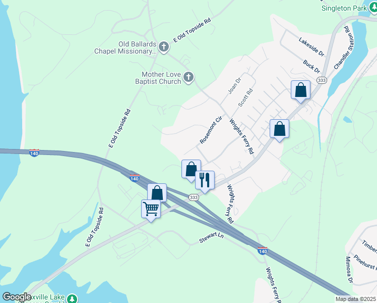 map of restaurants, bars, coffee shops, grocery stores, and more near 1910 Rosemont Circle in Louisville
