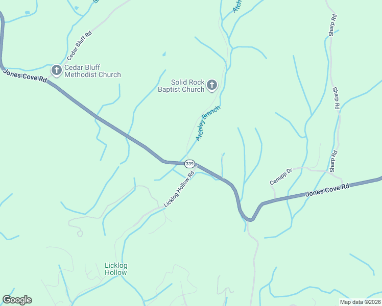 map of restaurants, bars, coffee shops, grocery stores, and more near 2985 Jones Cove Road in Sevierville