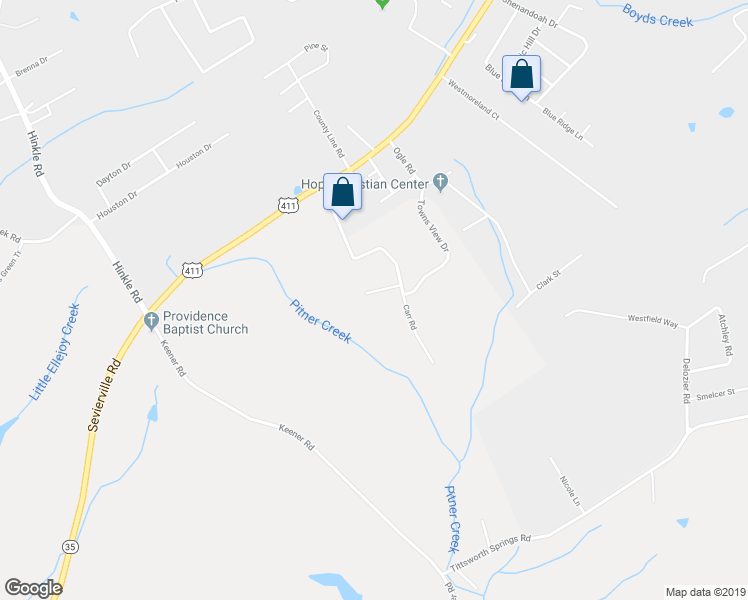 map of restaurants, bars, coffee shops, grocery stores, and more near 117 Gray Squirrel Lane in Seymour