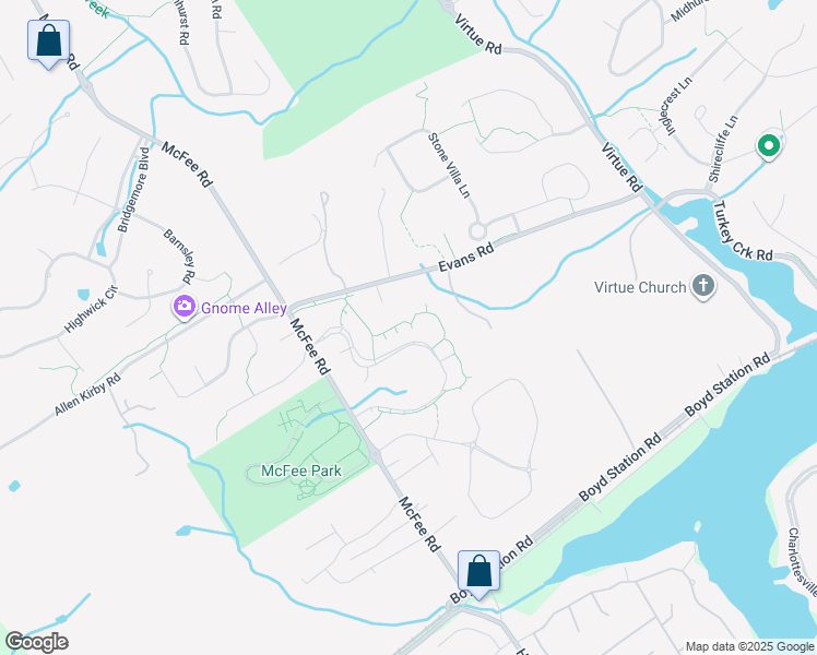 map of restaurants, bars, coffee shops, grocery stores, and more near 12632 Evans Road in Farragut