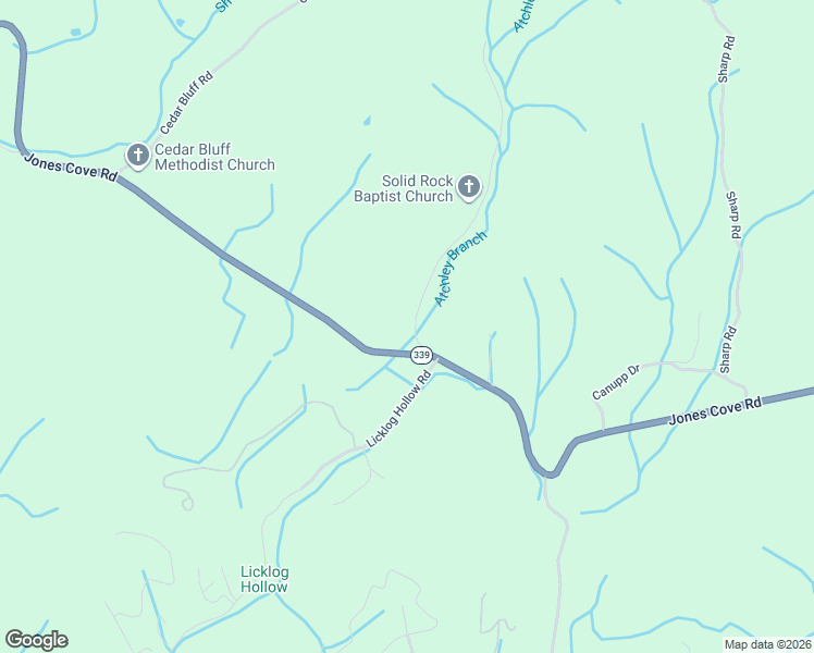 map of restaurants, bars, coffee shops, grocery stores, and more near 2985 Jones Cove Road in Sevierville