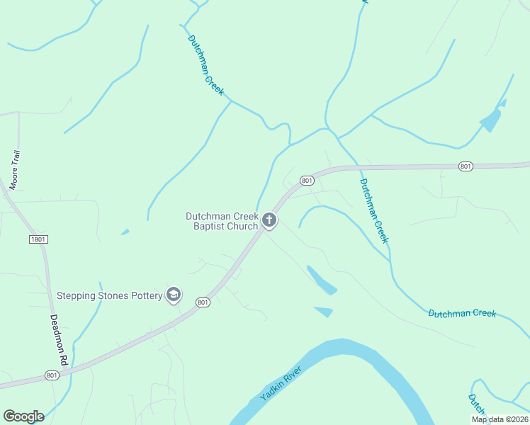 map of restaurants, bars, coffee shops, grocery stores, and more near 5662 North Carolina 801 in Mocksville