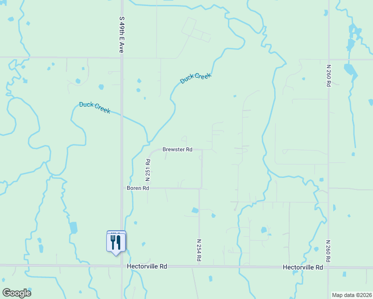 map of restaurants, bars, coffee shops, grocery stores, and more near 15350 Brewster Road in Mounds
