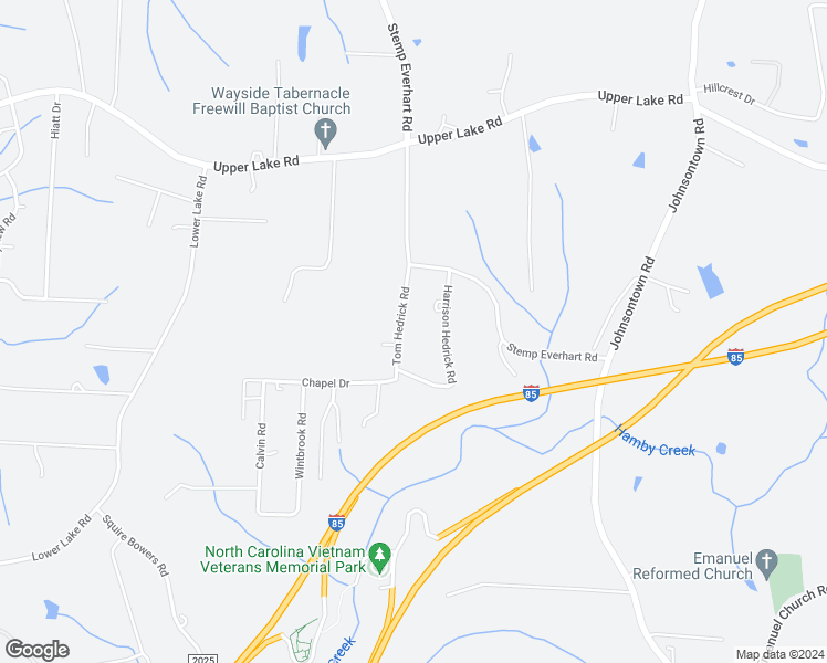 map of restaurants, bars, coffee shops, grocery stores, and more near 243 Tom Hedrick Road in Thomasville