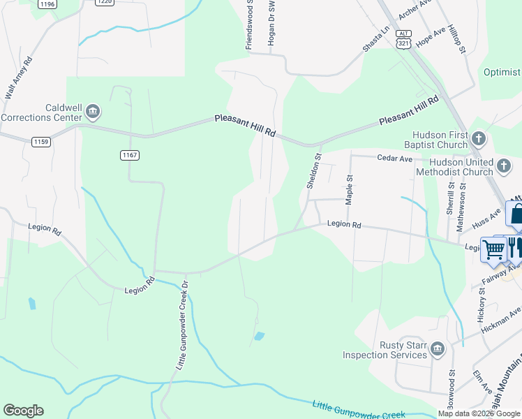 map of restaurants, bars, coffee shops, grocery stores, and more near 317 Cypress Street in Hudson