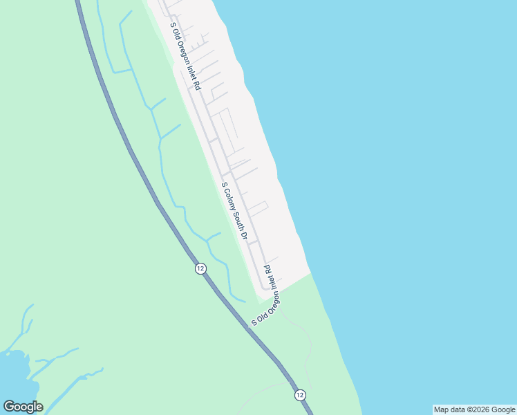 map of restaurants, bars, coffee shops, grocery stores, and more near 10333 South Old Oregon Inlet Road in Nags Head