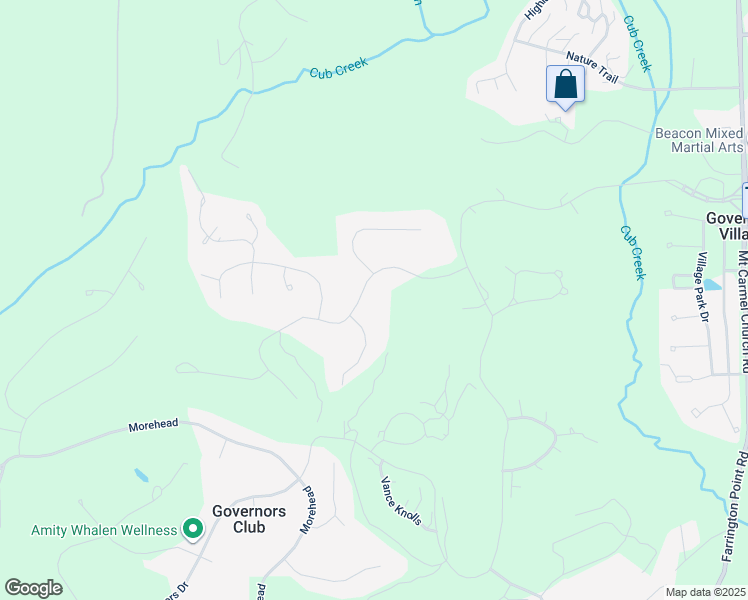 map of restaurants, bars, coffee shops, grocery stores, and more near 50131 Manly in Chapel Hill