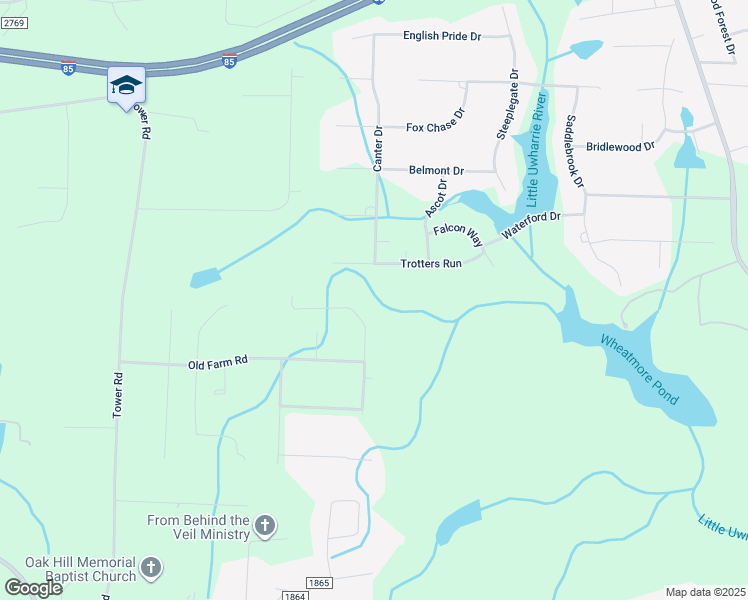 map of restaurants, bars, coffee shops, grocery stores, and more near 7357 Trotters Run in Trinity